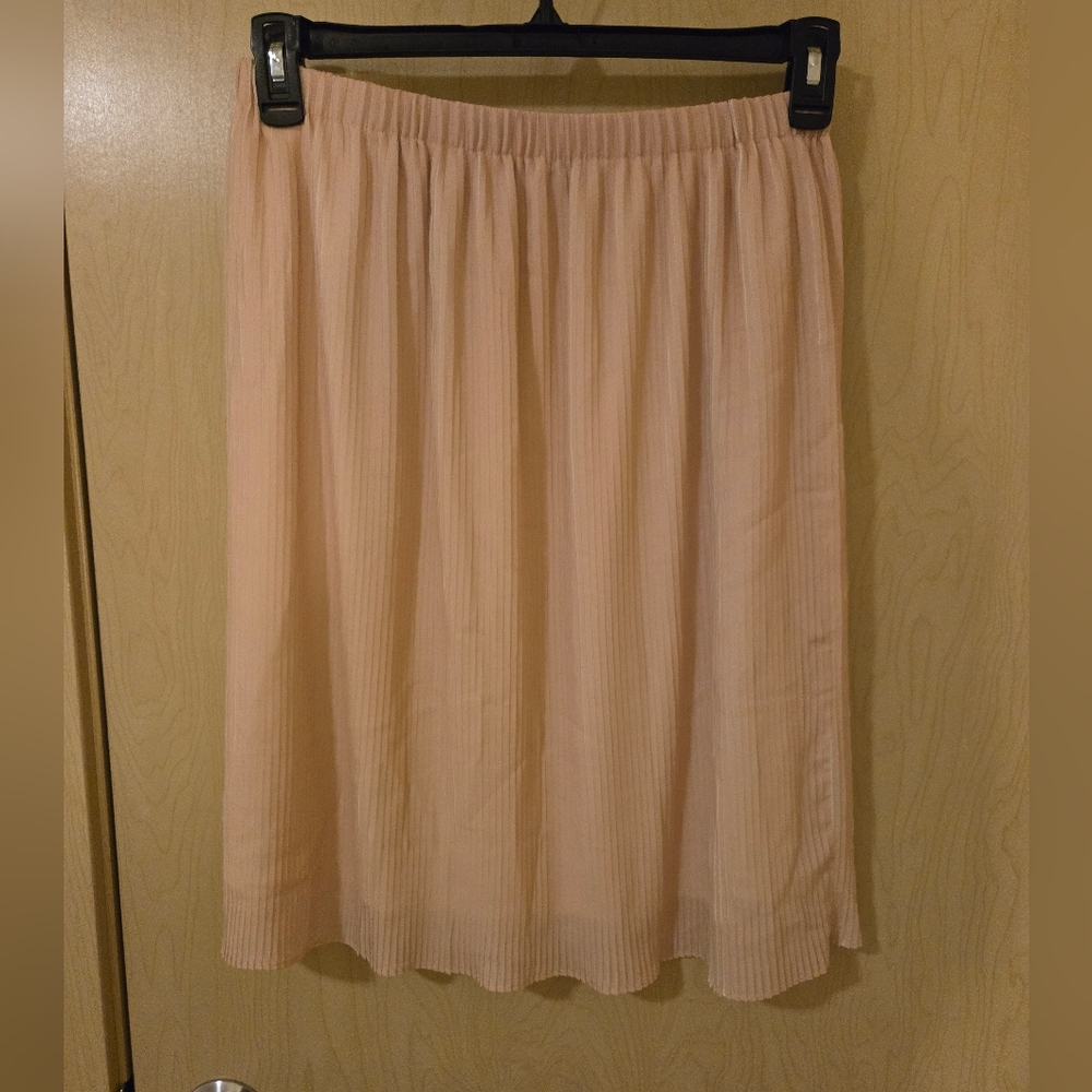 Adrianna Papell Pleated Two Toned Skirt (M)